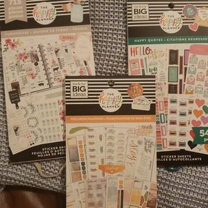 6 happy planner sticker books